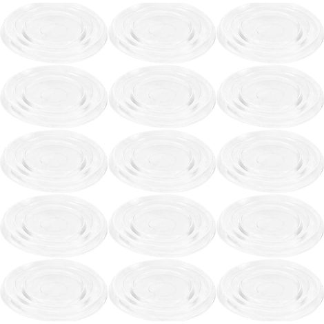 Lot de 25 patins antidérapants transparents en silicone pour meubles, (1/5)