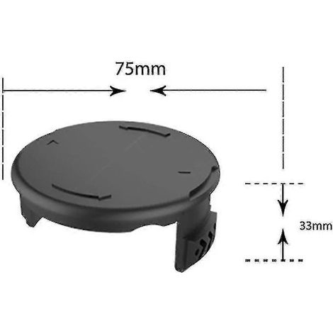 Couvercle de bobine de coupe-bordures pour Bosch Art 23 26 Sl, base du capuchon de fil de coupe-bordures F016f04557, noir. Couvercle de bobine de rechange pour coupe-bordures Bosch. (1/4)