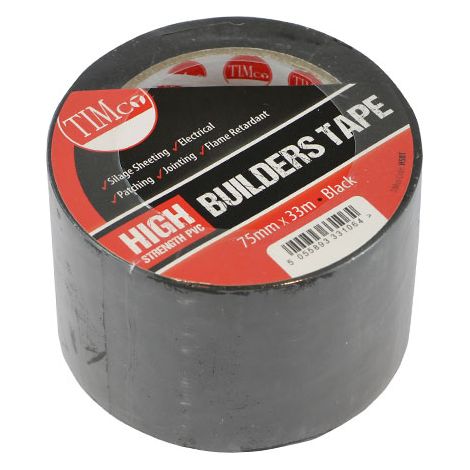 TIMCO High Strength PVC Builder's Tape - 33m x 75mm