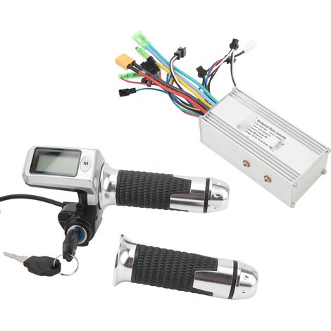 Contrôleur brushless 3 modes 36 V/48 V 1000 W 38 A à onde sinusoïdale, poignée d'accélérateur à rotation complète avec panneau, kit de conversion pour vélo (1/5)