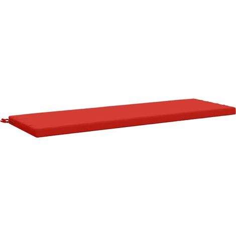 Cojín de banco SOEST 100% Poliéster Rojo 140 x 50 x 5 cm vidaXL (1/5)