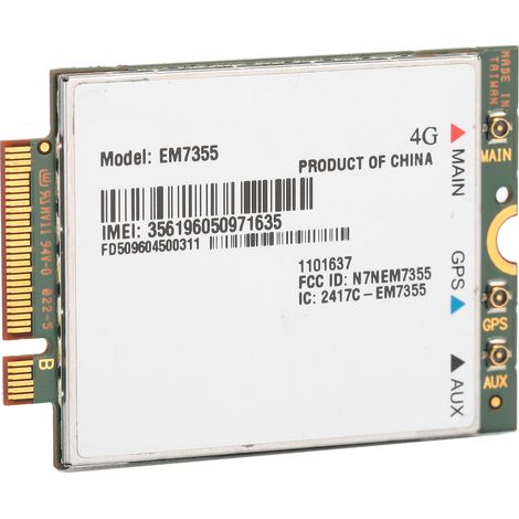 Module 4G LTE Sierra Wireless AirPrime EM7355 pour PC Portable, Carte WWAN NGFF Universelle Intégrée