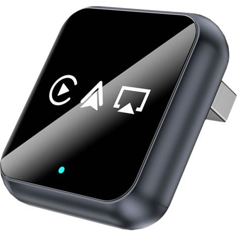 Adaptateur Carplay Sans Fil Intelligent AI Carplay Airplay Android Auto 3 en 1 Adaptateur de Clé USB Carplay Filaire Vers Sans Fil B