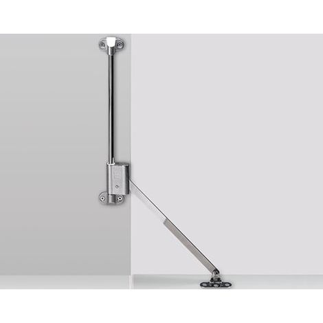 Hettich Klappenhalter Klassik D mit Lager L 258 D / 300, links, vernickelt - 16173