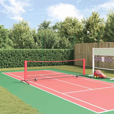 Teenpull – Tennisnetz Schwarz und Rot 301 x 90.5 x 87 cm Polyester (1/5)