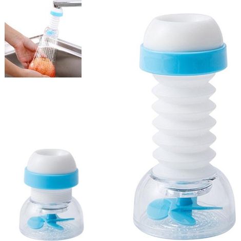 1 filtre à eau pour robinet - Filtre de qualité supérieure - 4,5 x 6,2 x 2,5 cm - Bleu - Filtration efficace des déchets - Conception flexible - Filtre à eau de qualité supérieure pour robinet - Acces (1/5)