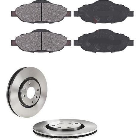 KIT FRENI ANTERIORI compatibile con PEUGEOT 308 I (4A,4C) - DISCHI + PASTIGLIE OEM: P 61 101 / 17338 /SOSTITUZIONE DIRETTA/BASSA POLVERE/SILENZIOSO (1/5)