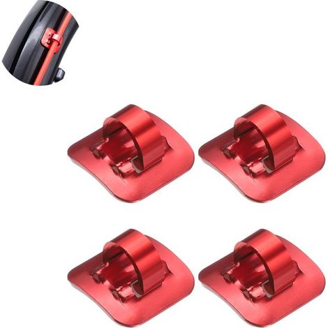 4 piezas, Hebilla tipo C para sujeción de cables, clips para cables, clips para cables, gestión de cables, clips para cables autoadhesivos, ≤7 mm (1/5)