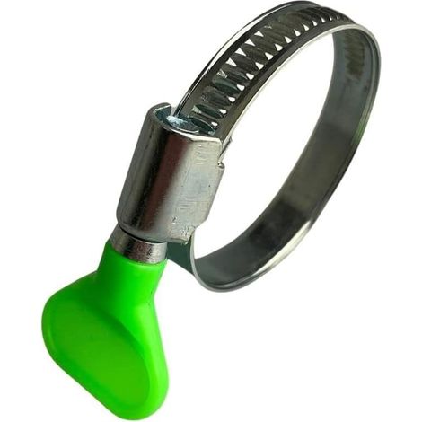Lot de 4 colliers de serrage à vis moletée/tuyau à ailettes 32–50 mm (9 mm BW) (1/4)