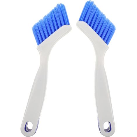 Lot de 2 Brosses de Nettoyage pour Rainures en Plastique Légères, Nettoyeur Portable pour Rails de Fenêtres et Stores, Nettoyage Ménager (1/5)
