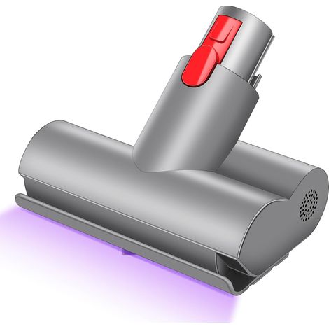 Motorisierte Mini-Turbo-Matratzenbürste, kompatibel mit Dyson V7, V8, V10, V11, V15, Bürste mit Schnellentriegelung, für Sofa, Sessel, UV-LED, entfernt Bakterien und Allergene (1/5)