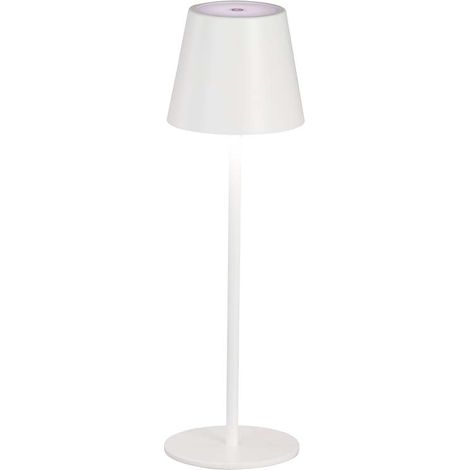 Außenleuchte Tischleuchte Touch-Dimmer LED Gartenlampe Balkonlampe IP54 Weiß