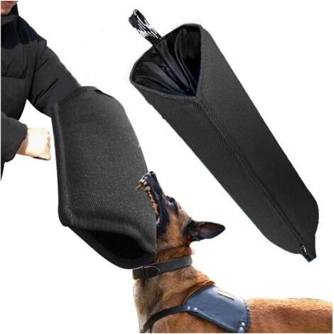 BUNTHAUS Manchons de protection contre les morsures de chien, manchons de protection de bras en toile de jute noire, protection de dressage for chiens for mordre, manchon de morsure de chien for dress (1/3)