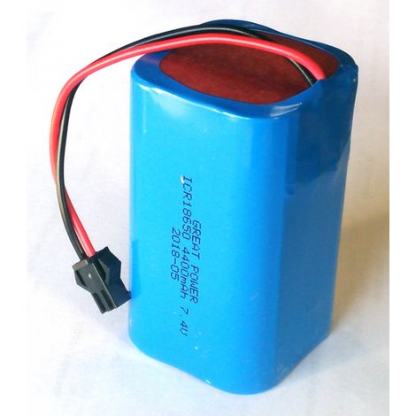 Batterie Li-Ion 7.4V 4.4Ah 2S2P 18650 – Pour phare IR687 – Performance optimisée pour éclairage puissant – Velamp (1/2)