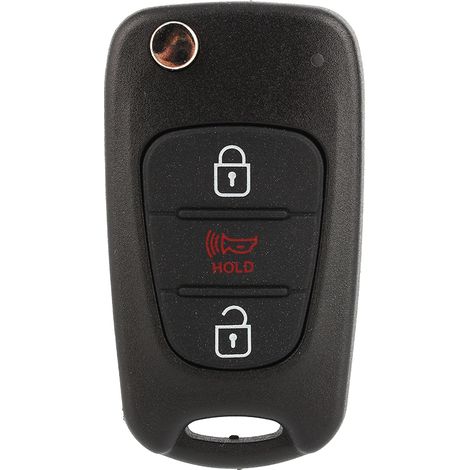 Schwarzes 3-Tasten-Fernbedienungsgehäuse als Ersatz für KIA Soul LJ – Neues Gehäuse (1/5)