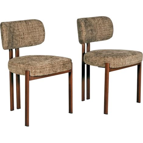 Lot de 2 chaises de salle à manger ROMEO/ Gris taupe/ (1/5)