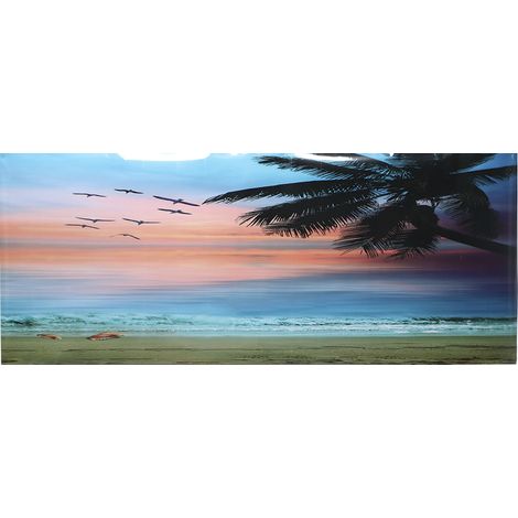PVC adhésif bord de mer coucher de soleil nuages ​​motif Aquarium fond affiche autocollant Aquarium décoration 61x30cm