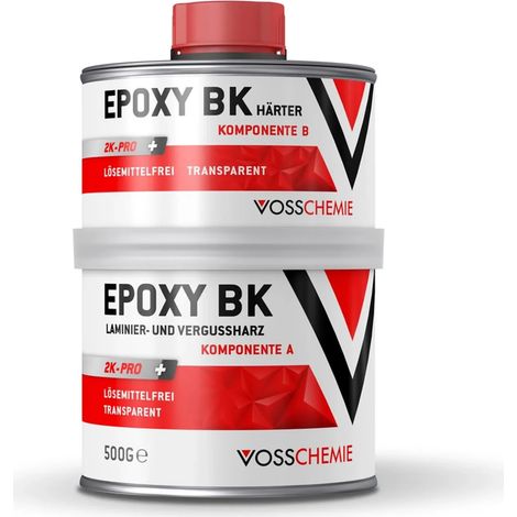 VOSSCHEMIE Epoxy BK 2K-Pro+500 g transparent lösemittelfrei (1/5)