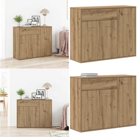 vidaXL Sideboard Artisan-Eiche 88x30x70 cm Holzwerkstoff (1/5)