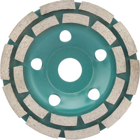 Mola abrasiva segmentata diamantata rossa, 125 mm / 22,2 mm, per calcestruzzo, granito, quarzo, ceramica, taglio efficiente, bassa rumorosità, con bordi lisci (1/5)