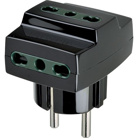 VIMAR - 00324 Adattatore mult. S31+3P17/11 nero
