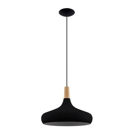 [GEBRAUCHT] B-Ware Eglo Hängeleuchte Sabinar Deckenlampe Pendelleuchte E27 1 Flg Schwarz ø 40 Cm (1/2)