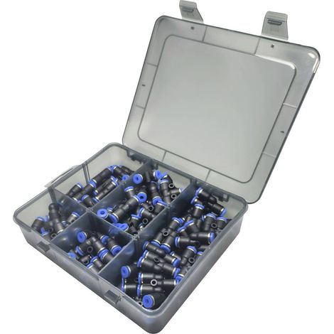 TRU COMPONENTS Raccord pneumatique TC-14109136 TC-Fitting Set - 4 mm Ø de tuyau: 4 mm 80 pc(s)