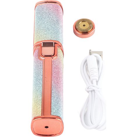 Kit de Tondeuse à Sourcils Électrique Rechargeable - Épilateur Visage 2 en 1 pour Femmes (1/5)