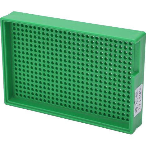 Plateau de rangement de vis à trous multiples en forme de V, ouverture uniforme, pour applications industrielles, 1‑1,5 mm/0,04‑0,06 po (459 trous) (1/5)
