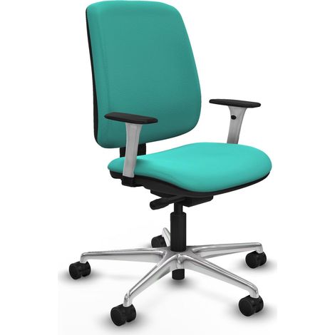 Chaise de bureau piqueras y crespo Alares turquoise aluminium (1/2)