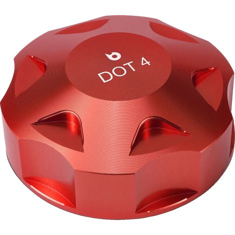 Bouchon de liquide de frein, finition anodisée, construction en aluminium durable, Rouge (1/2)