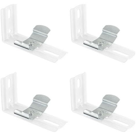 Lot de 4 Supports de Fixation pour Stores verticaux à Angle Droit Accessoires pour Stores vénitiens en Forme de L pour Une Installation Facile et Un Support amélioré (1/5)