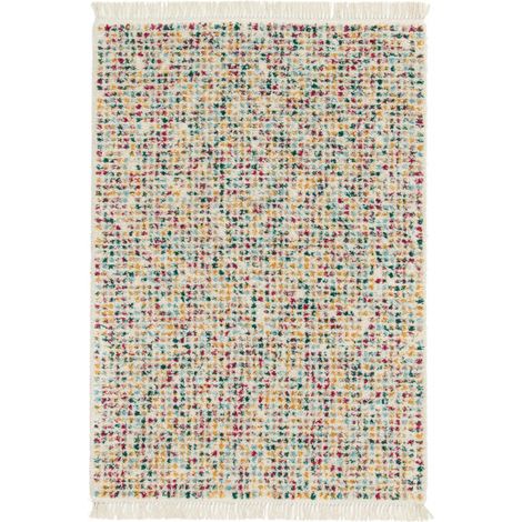BOBOCHIC - Tapis poils longs MARI motif abstrait 160x230 (1/5)