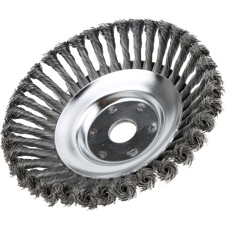 Tête de brosse de rechange en fil d'acier de 20 cm pour tondeuse à gazon - Accessoire de jardin pour le dépoussiérage (1/5)