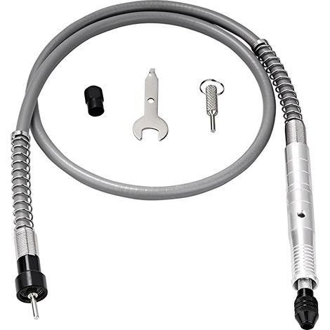 Tuyau de perçage de 3 mm - Support de câble d'extension flexible - Mandrin de perçage pour et ponceuse rotative compatible (doré) (1/5)