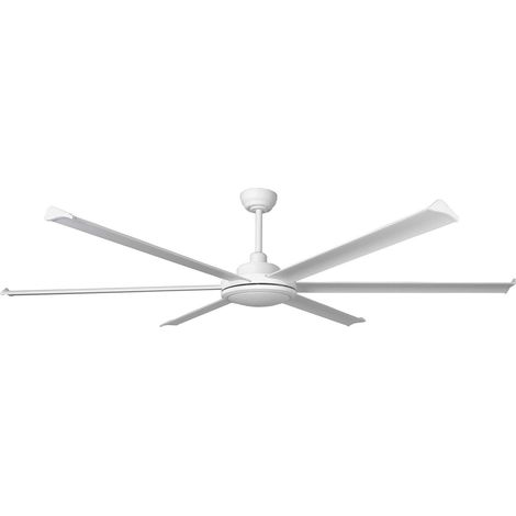 Faro Rotterdam Ventilateur de plafond XL 6 pales blanc mat avec éclairage 3000 K