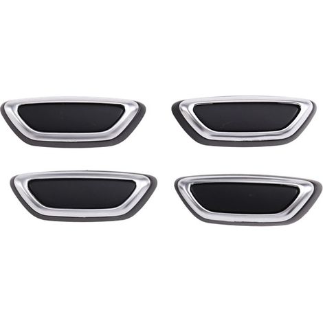 1 Set. Farbe: Schwarz + Silberplattierung. Material: Kunststoff. Verstellschalter für Fahrer- und Beifahrersitz. (1/4)