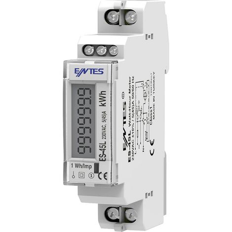 ENTES ES-45L ES-45LS Wechselstromzähler  digital 45 A MID-konform: Ja  1 St.