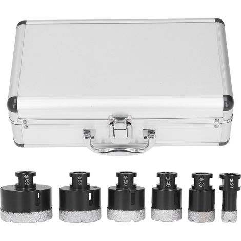 Ouvre-meuleuse d'angle de scie cloche en diamant, filetage M14 20 35 40 50 55 68mm pour carreaux de verre et marbre 6 pièces (1/5)