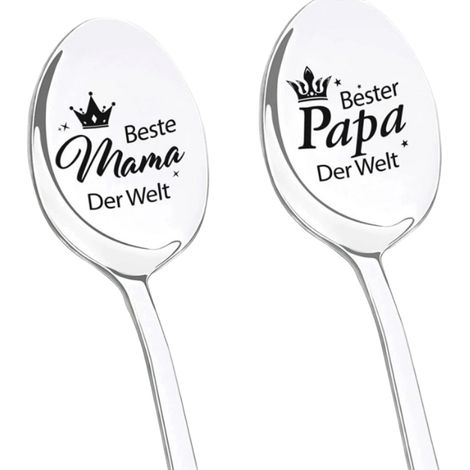 Cuillère À Café - Cuillère En Acier Inoxydable 410 - Longueur 19,6 Cm - Pour Café Glace Dessert Cocktail - Lot De 2 (1/5)