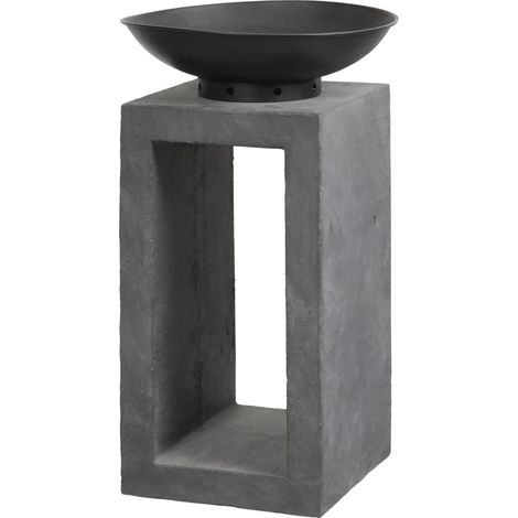 FEUERSCHALE A/KONSOLE, GRAFIT Ø39,5 X H68,5CM (1/2)