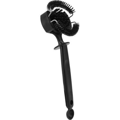 Brosse de nettoyage pour machine à café, manche allongé, poils en nylon détachables, tête ronde pour groupe de 58 mm. (1/5)