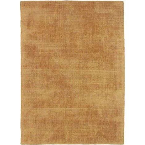 SANTAL - Tapis salon aspect velours ocre 120x170 (1/4)
