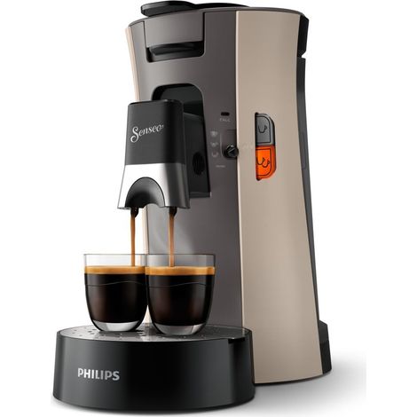 Philips CSA240/30 Senseo Select Machine à café à dosettes Beige/Gris (1/3)