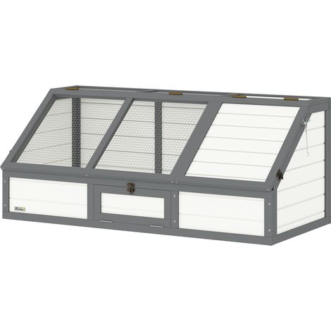 Schildkrötenbox, Outdoor Schildkrötengehege, bodenloses Design, leicht zu öffnen, Schildkrötenhaus, Weiß (1/5)