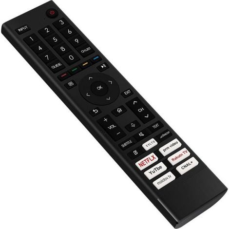 ERF3AB80H Télécommande remplacée par la Voix --fit pour la télécommande Hisense Smart 4K TV ERF3AB80H 32A4BG 40A4BG 43A66H 50A63H (1/4)