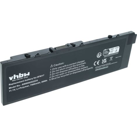 vhbw Akku kompatibel mit Dell Precision 7510, 7520, M7510, 7710, M7710 Notebook (7900 mAh, 11,1 V, Li-Ion) (1/5)