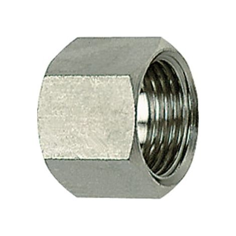Riegler 6-kant-Überwurfmutter, G 3/8, für Tüllengröße LW 4/6/9, ES 1.4571 (1/2)