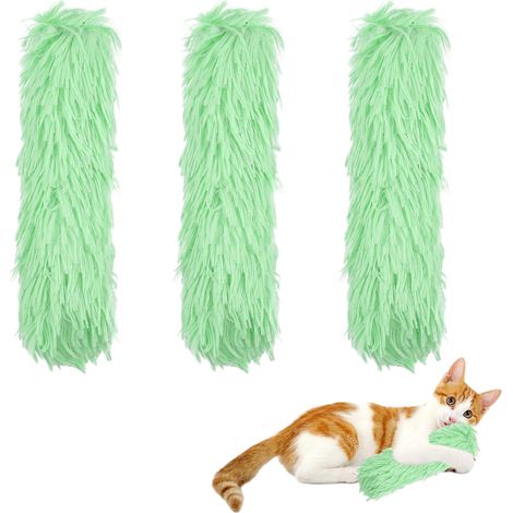Lot de 3 jouets à mâcher pour chat - Fruits verts - 10 x 30 cm (1/5)