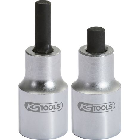 KS Tools - Jeu de 2 douilles tournevis 6 pans pour jambes de force, 1/2'' - 150.9490 (1/5)